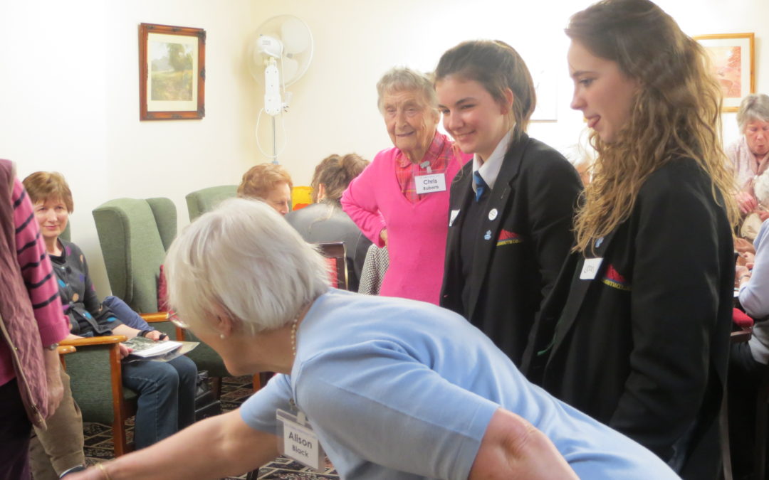 A visit from Sidmouth College students