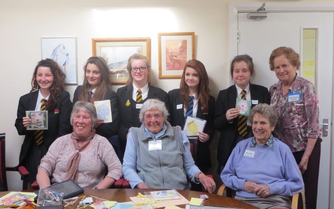 Sidmouth College visit Memory Cafe